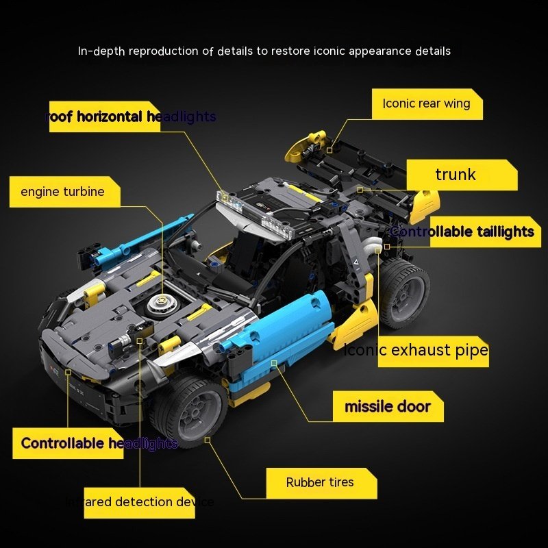 Wild Wolf Off-road Vehicle Assembling Building Blocks Toy - Image 3