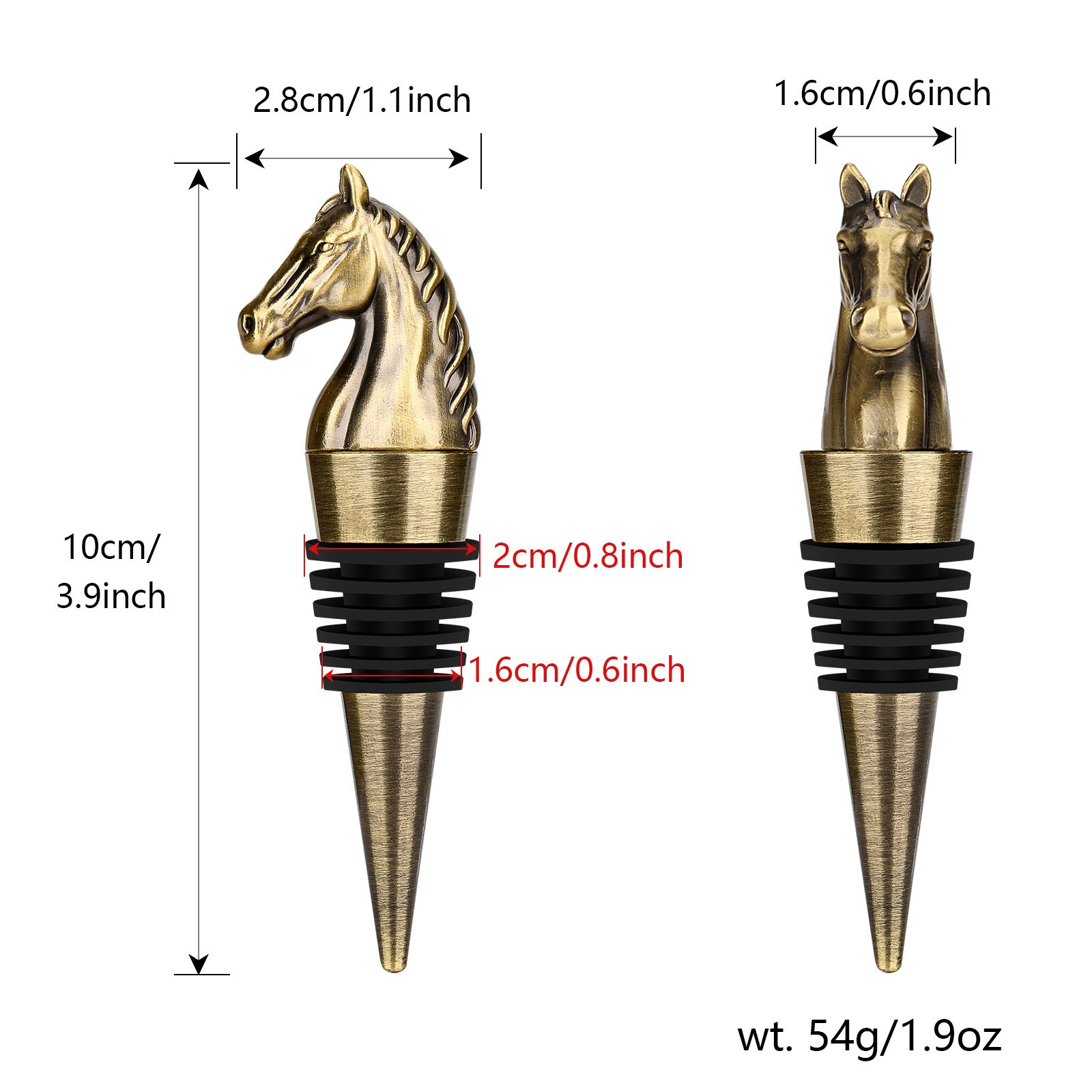 Luxury Horse Head Wine Bottle Stopper - Image 4