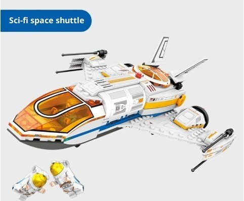 Building Blocks Spacecraft Space Rocket Combination Assembled Aircraft Model Children's Educational Puzzle Small Toys - Image 5