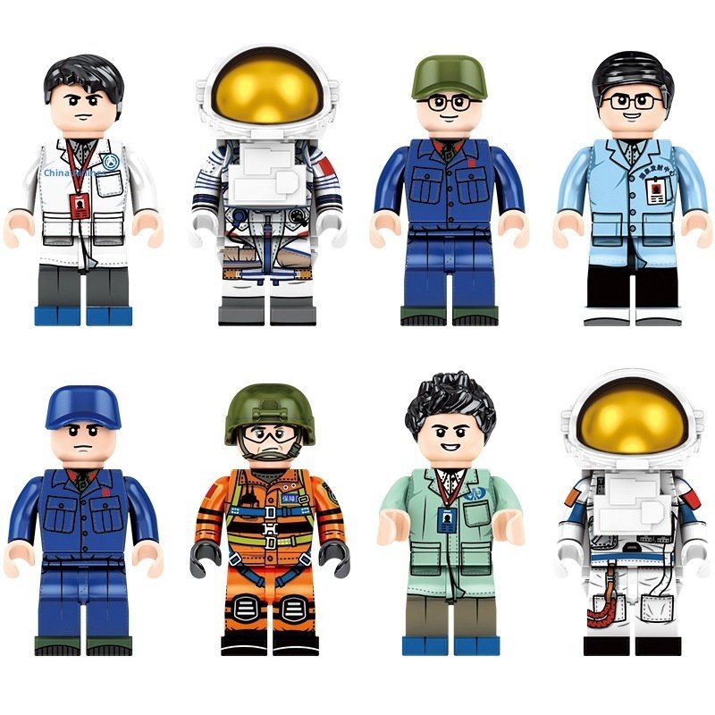 Building Blocks Spacecraft Space Rocket Combination Assembled Aircraft Model Children's Educational Puzzle Small Toys - Image 3