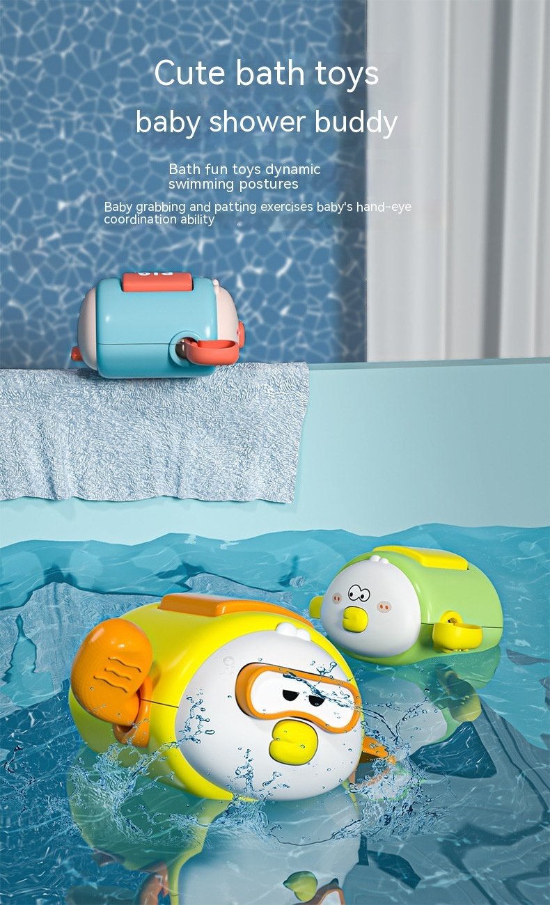 Children's Bath Toys Cartoon Clockwork Bath Water Toys - Image 7